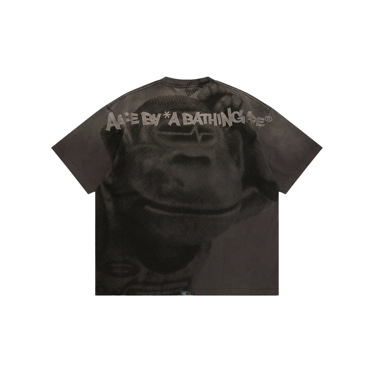 에이프 문페이스 그래픽 티셔츠 라이트 블랙 - 26FW(AAPE Moonface Graphics T-Shirt Light Black - 26FW) - 2