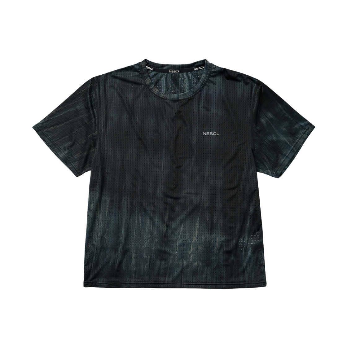 네거티브 스플릿 클럽 에어벤트 타이다잉 레이싱 티셔츠 미드나잇(negative split club Air Vent Tie-Dye Racing T-Shirt Midnight)