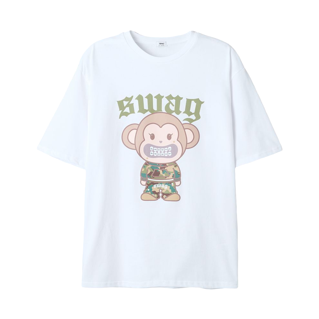SPRLG37U29-10 Spao x Mafavarchive Short Sleeve T-Shirt White