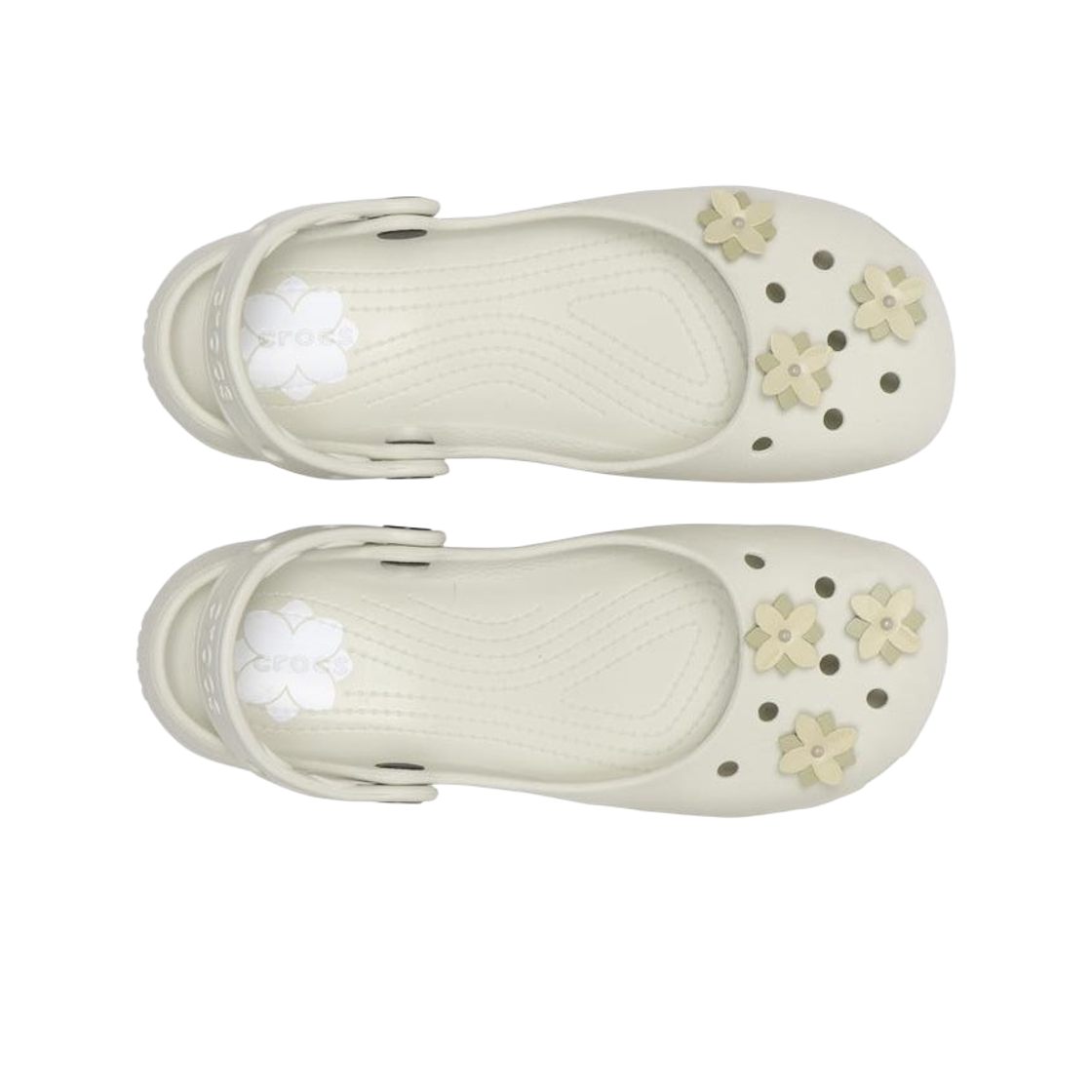 (W) 크록스 클래식 플로럴 발레 리넨((W) Crocs Classic Floral Ballet Linen) - 2