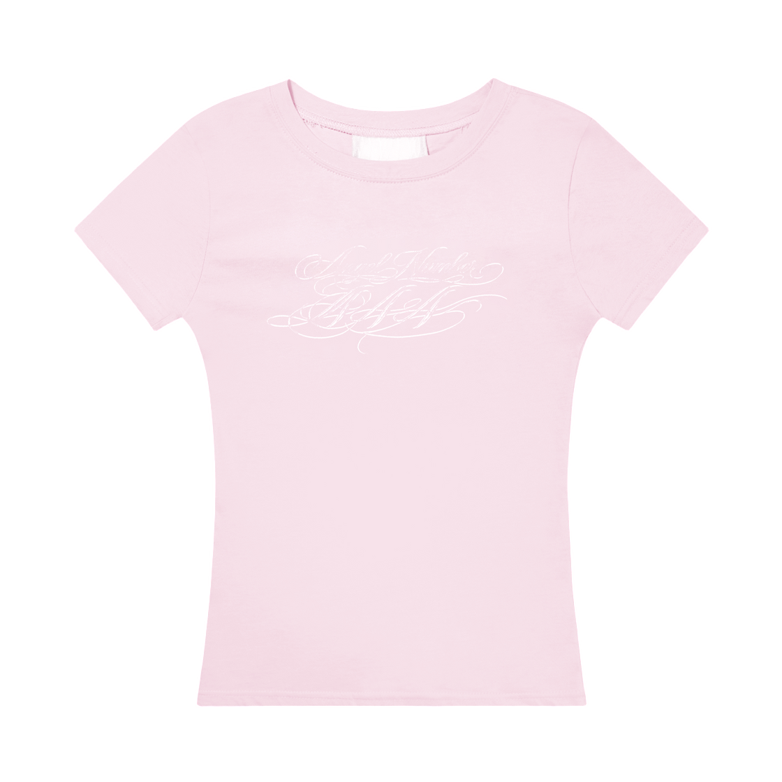 (W) 팬시 클럽 백 크로스 티셔츠 핑크((W) Fancy Club Back Cross T-Shirt Pink)