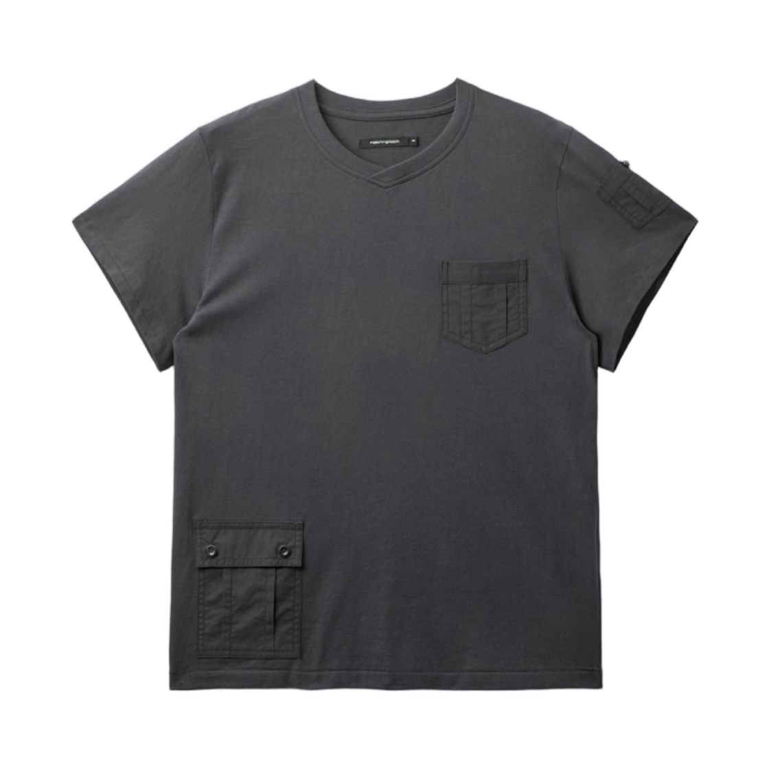 해칭룸 멀티 포켓 티셔츠 차콜(Hatchingroom Multi Pocket T-Shirt Charcoal) - 1