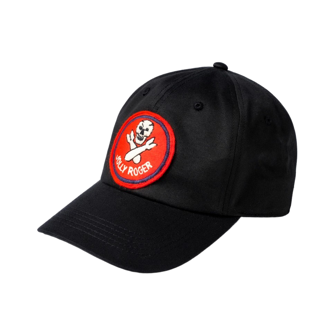MA25003-030 The Real McCoy's Jolly Roger Baseball Cap Black