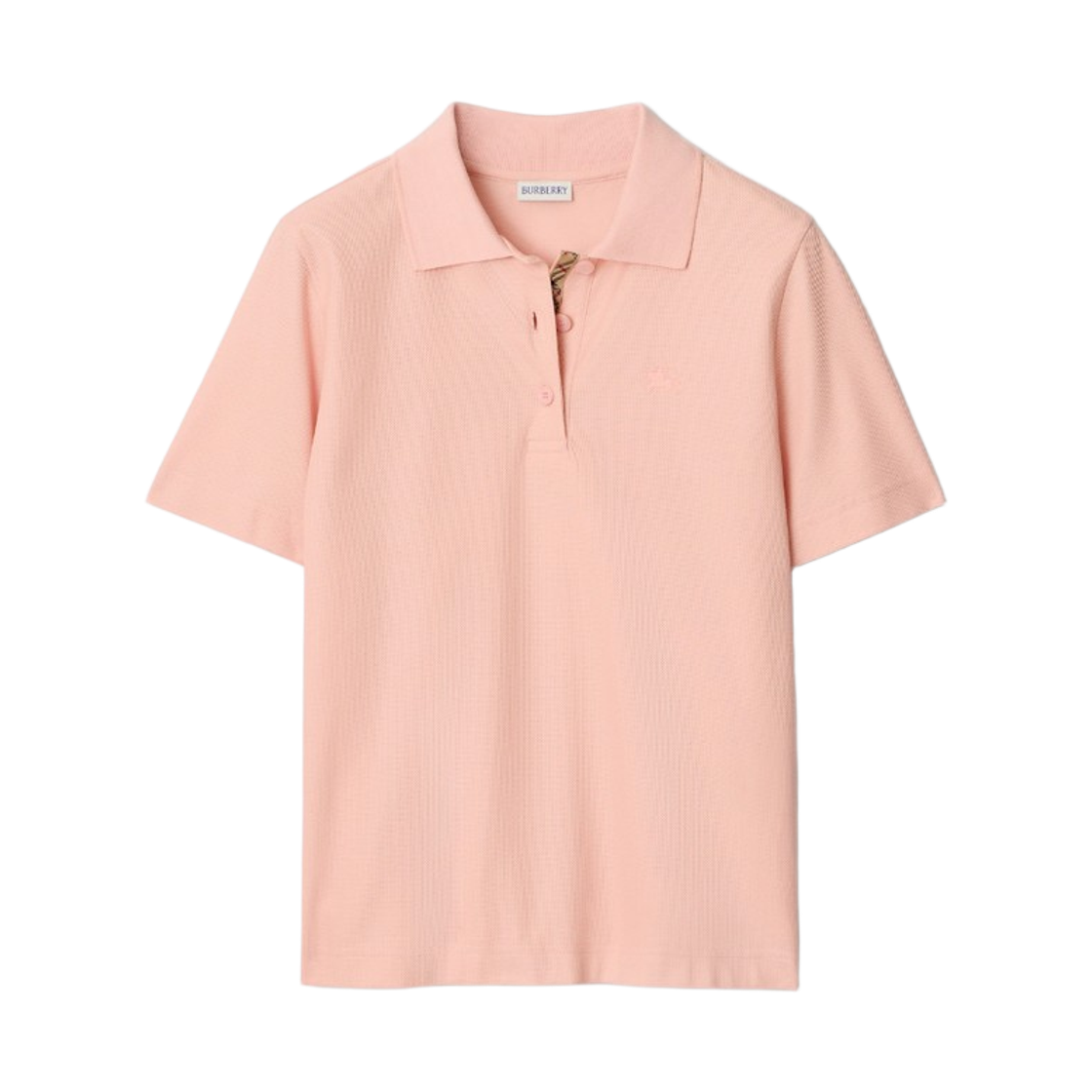 8118960 (W) Burberry Cotton Polo Shirt Posy Pink