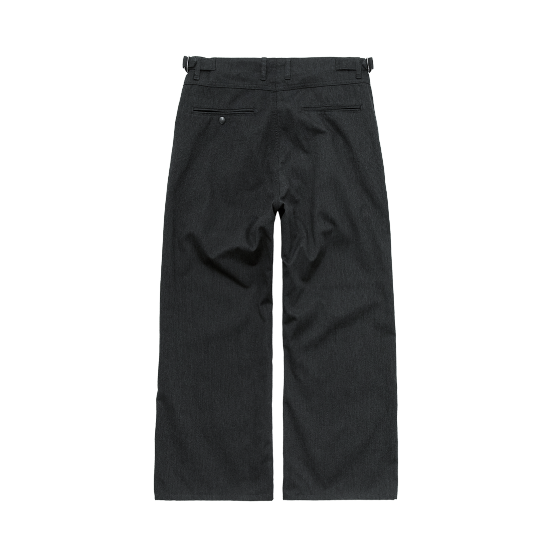 폴리테루 텍스처드 오피서 팬츠 차콜 스트라이프(Polyteru Textured Officer Pants Charcoal Striped) - 2