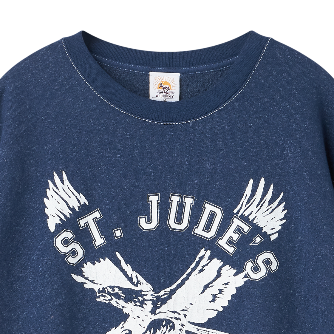 와일드 동키 호크스 세트 인 크루넥 다이드 블루 - 26FW(Wild Donkey Hawks Set In Crewneck Dyed Blue - 26FW) - 3