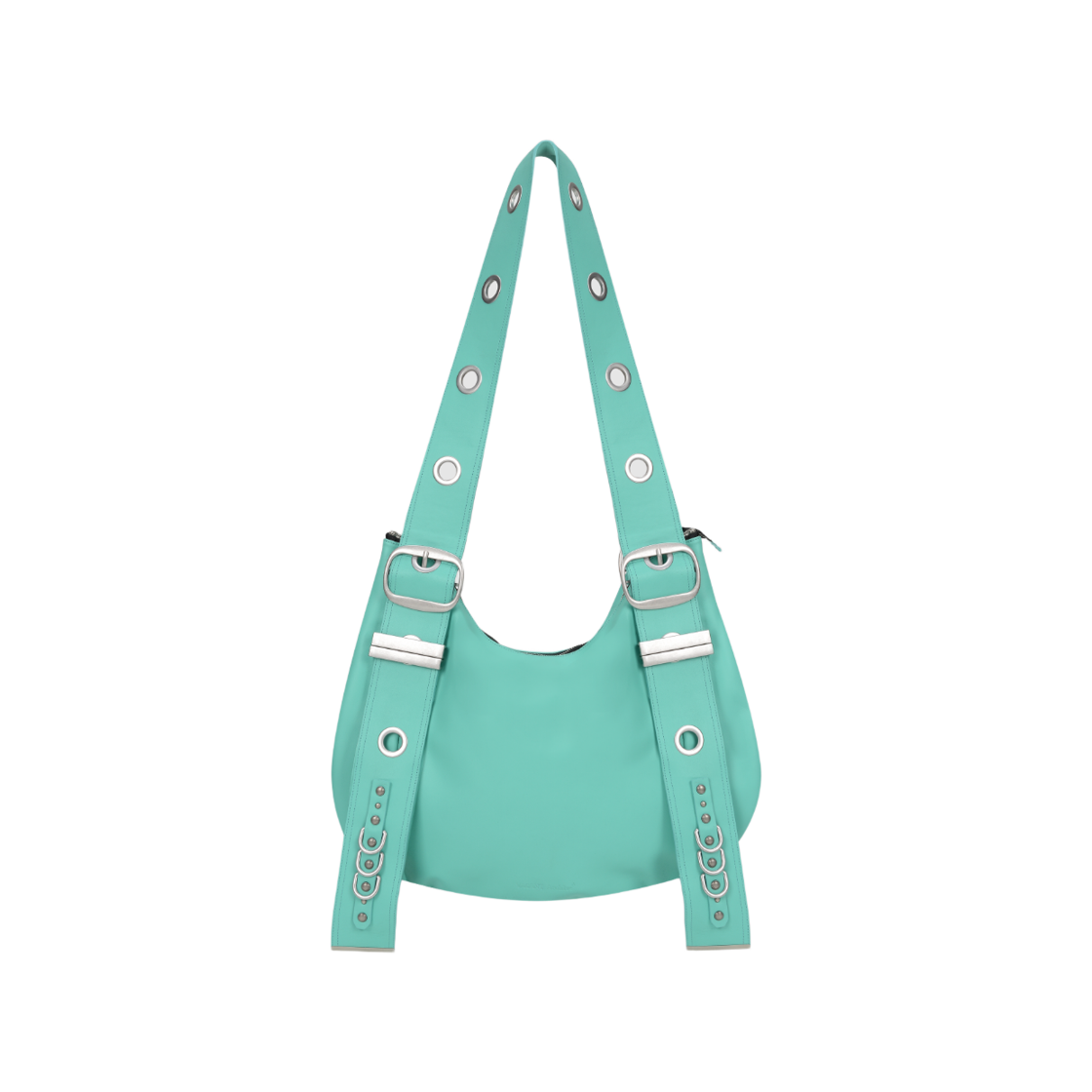 베이컨트 아카이브 벨라 와이드 스트랩 호보백 틸 블루(Vacant Archive Bella Wide Strap Hobo Bag Teal Blue)