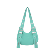 Vacant Archive Bella Wide Strap Hobo Bag Teal Blue