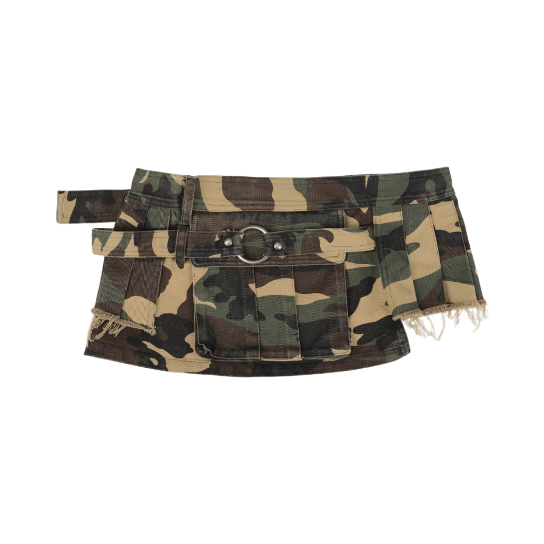 베이컨트 아카이브 닉스 레이어드 스커트 벨트 카모(Vacant Archive Nyx Layered Skirt Belt Camo) - 2