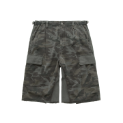 Polyteru Cargo Bermuda Pants Camo Olive