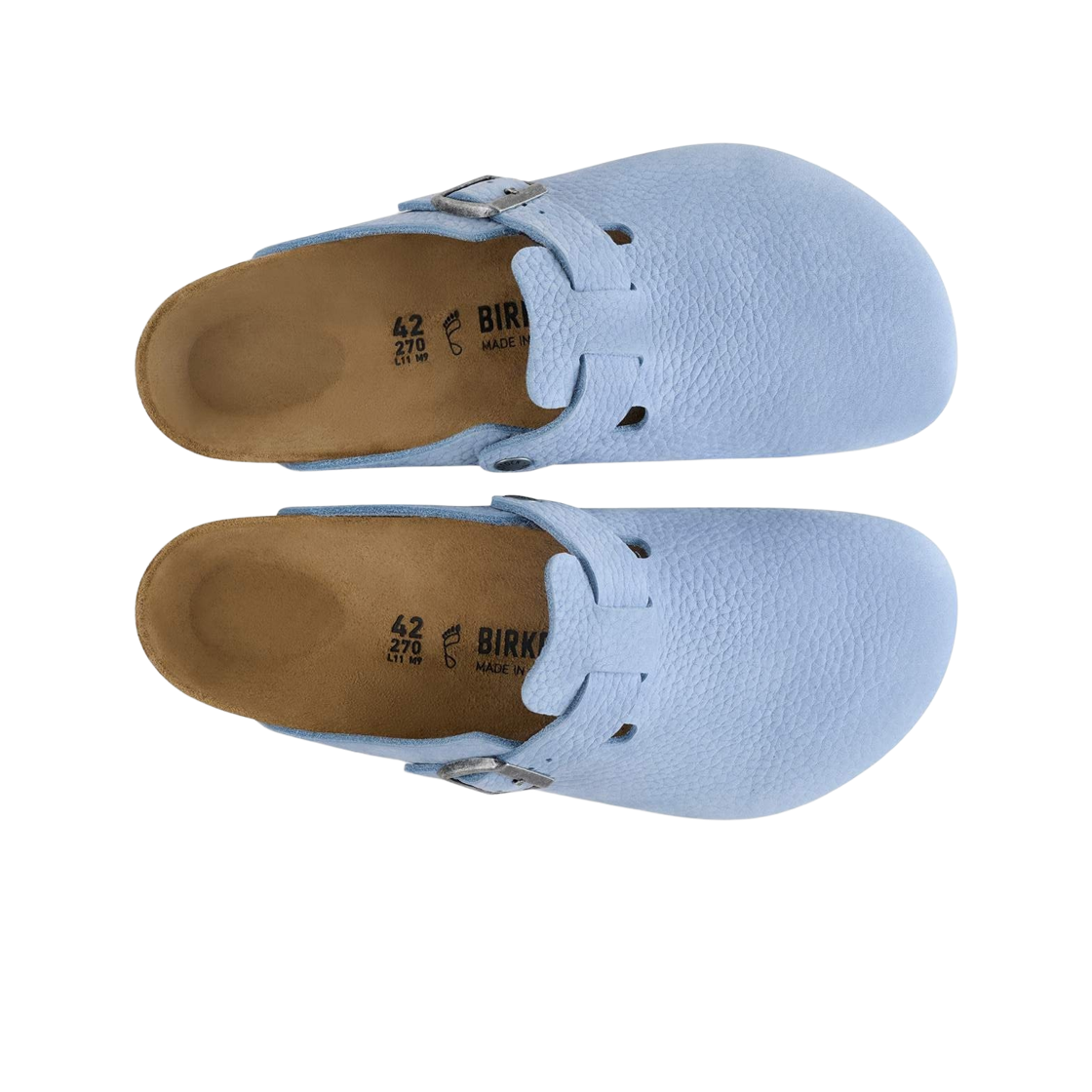 버켄스탁 보스턴 누벅 레더 아카이브 데님 블루 - 레귤러(Birkenstock Boston Nubuck Leather Archive Denim Blue - Regular) - 2