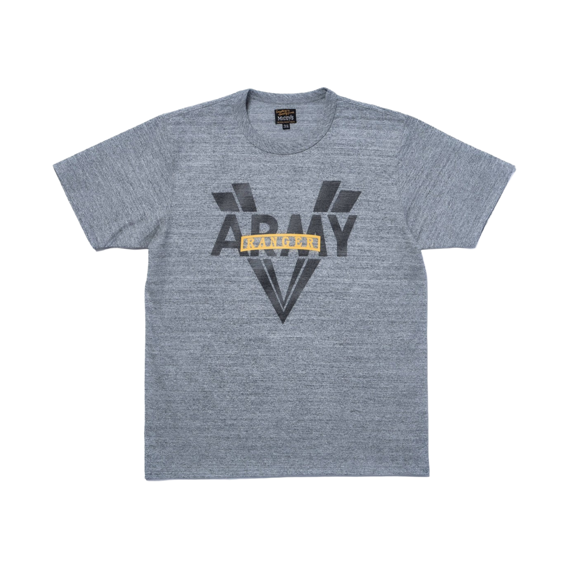 MC26017-020 The Real McCoy's Army, Ranger Military T-Shirt Gray