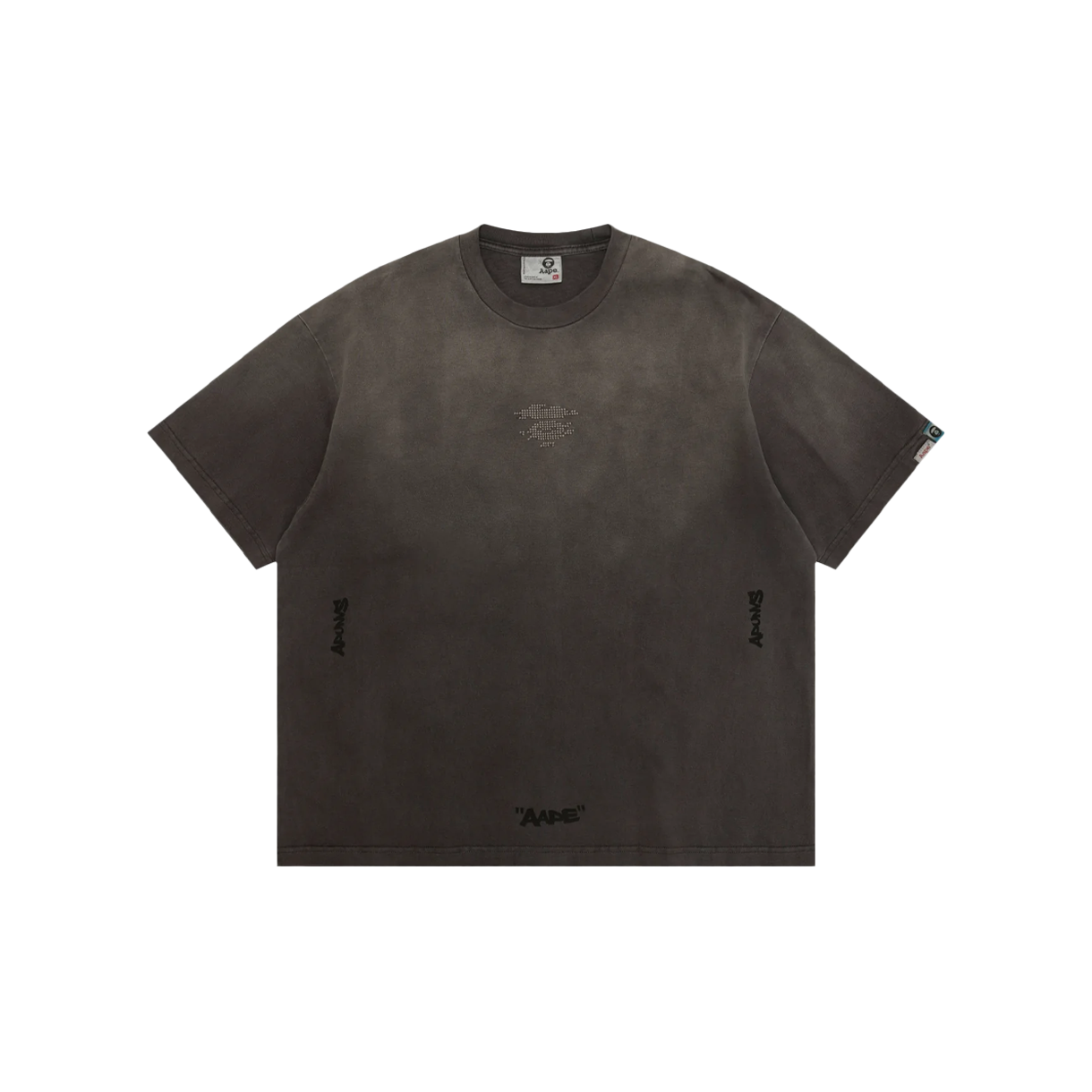 에이프 문페이스 그래픽 티셔츠 라이트 블랙 - 26FW(AAPE Moonface Graphics T-Shirt Light Black - 26FW)