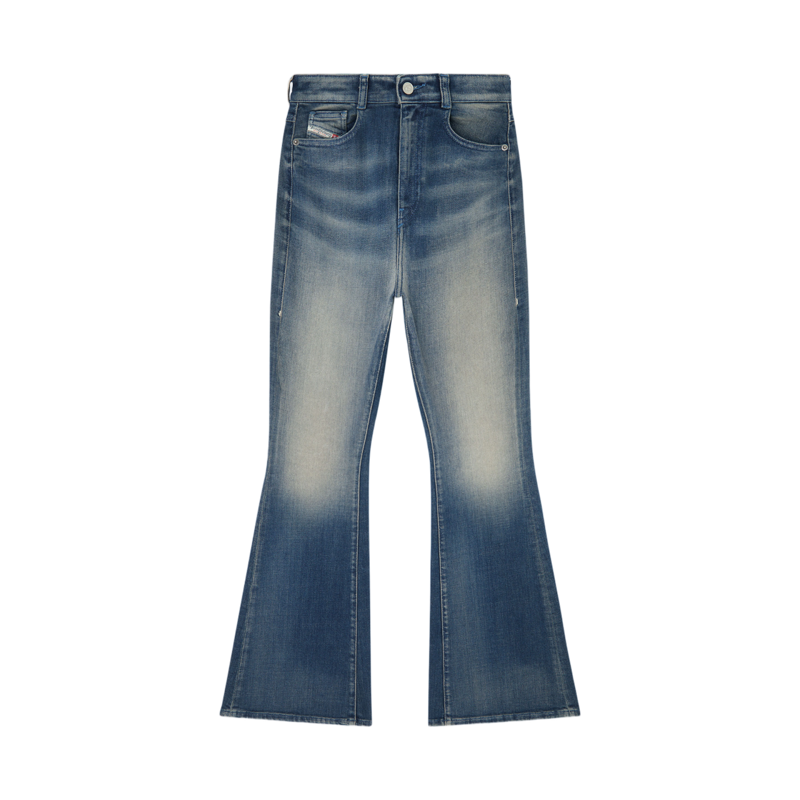 (W) 디젤 부츠컷 진 하이 웨이스트 1973 D-파트 다크 블루((W) Diesel Bootcut Jeans High Waist 1973 D-Partt Dark Blue) - 1