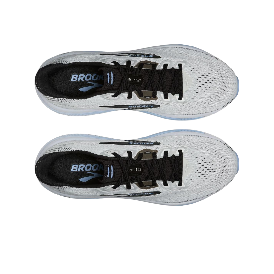 브룩스 러닝 고스트 18 화이트 블랙 - 2E Wide(Brooks Running Ghost 18 White Black - 2E Wide) - 2