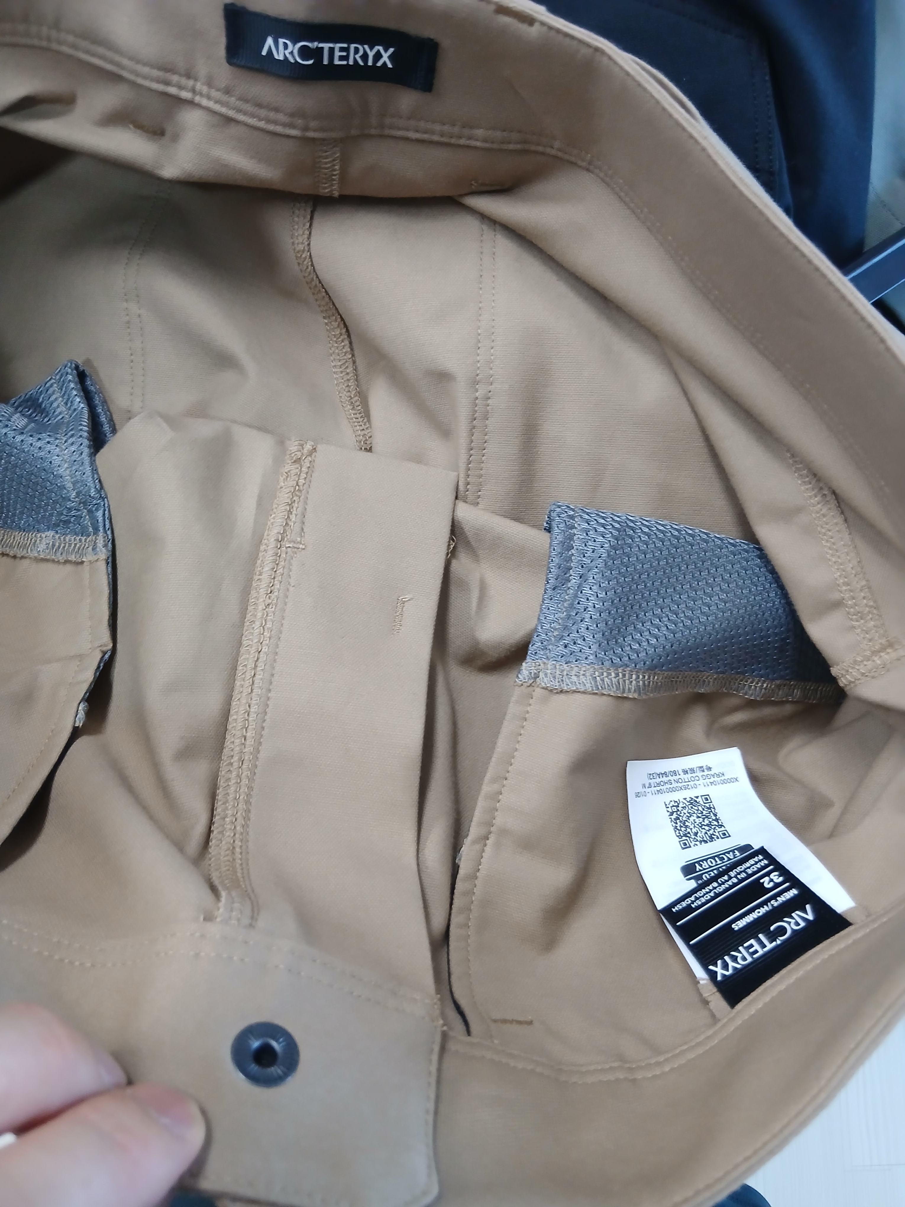 Arc'teryx Kragg Cotton Short 9 Inch Canvas 착용 스타일 - 3