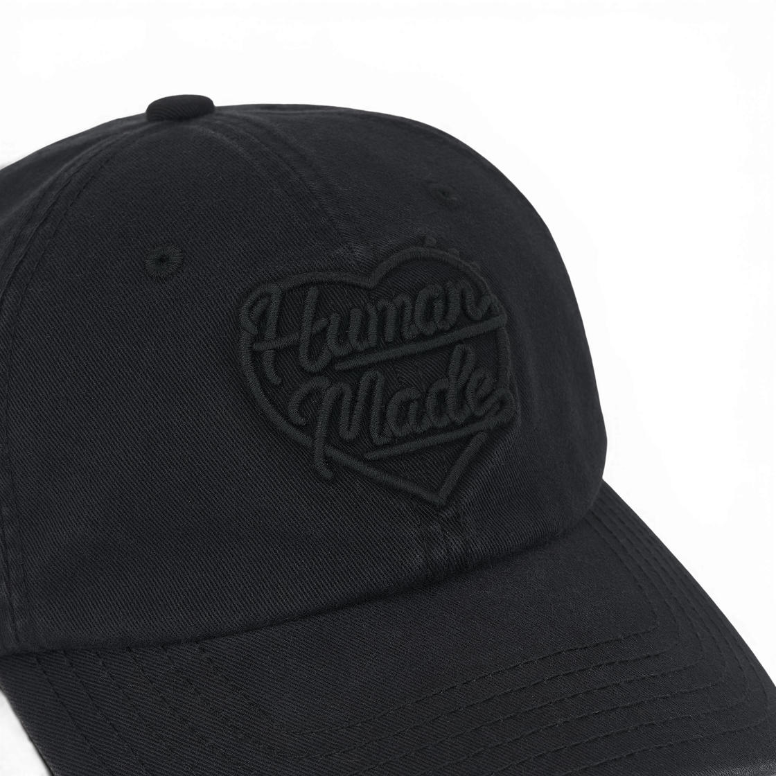 휴먼 메이드 6 패널 트윌 캡 블랙(Human Made 6 Panel Twill Cap Black) - 4
