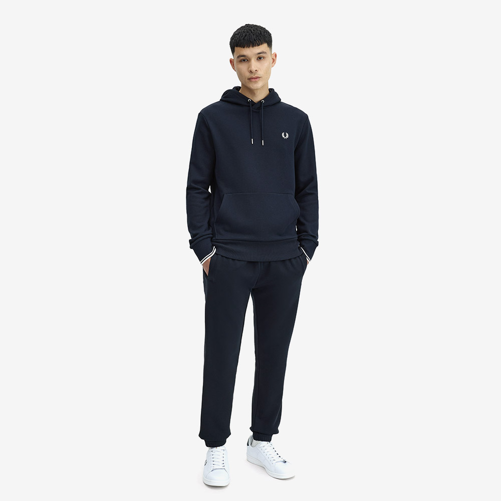 프레드페리 팁 후드 스웻셔츠 네이비(Fred Perry Tipped Hooded Sweatshirt Navy) - 3