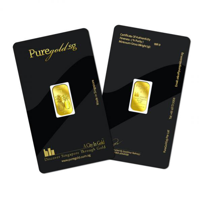 퓨어골드 24K 순금 싱가폴 프리미엄 골드바 1g 파인애플(puregoldsg Pineapple 1g Gold Bar) - 6