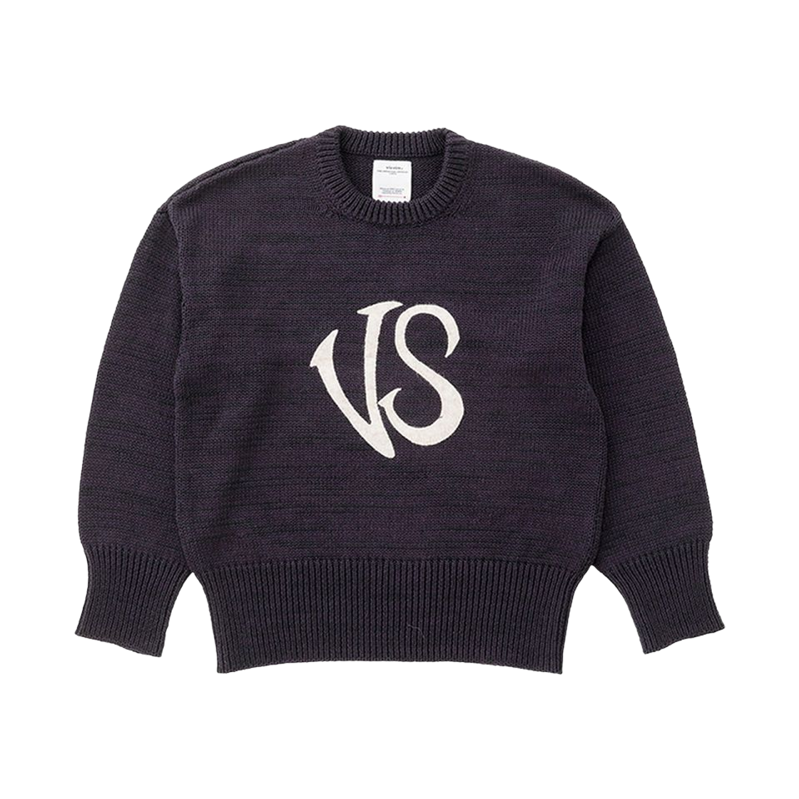 비즈빔 레터맨 크루 니트 네이비 - 23SS(Visvim Letterman Crew Knit Navy - 23SS)