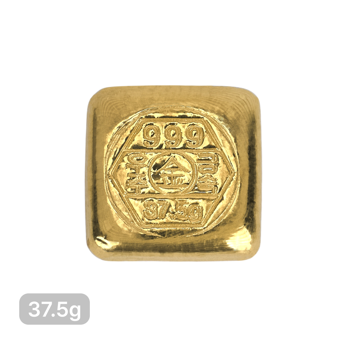 금 3대 검인마크 주물금 37.5g (랜덤 디자인)(Gold The Three Major Hallmarks Cast Gold 37.5g (Random Design))
