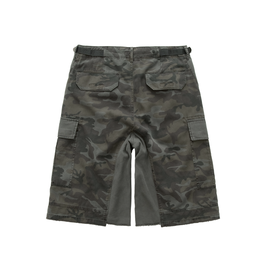폴리테루 카고 버뮤다 팬츠 카모 올리브(Polyteru Cargo Bermuda Pants Camo Olive) - 2