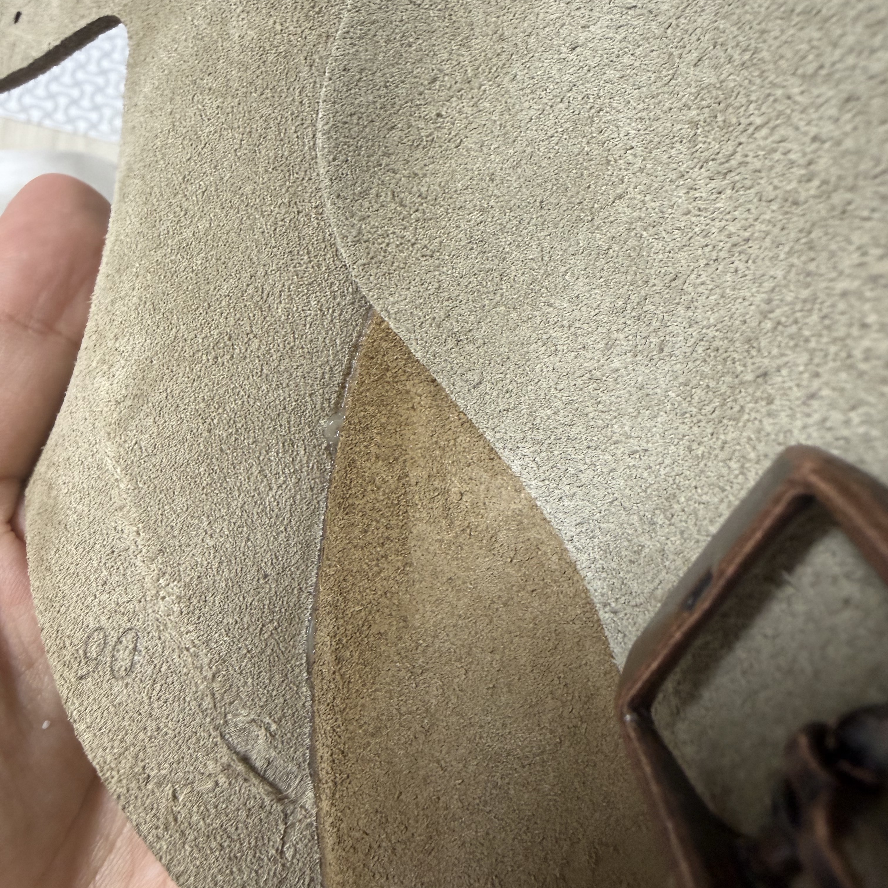 Birkenstock Zurich Suede Leather Taupe - Narrow 착용 스타일
