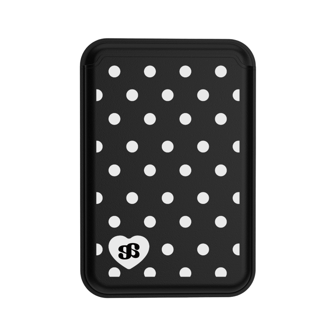 E2601_0042 earpearp Black Pop MagSafe Leather Card Wallet Black