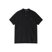 [10% 적립] Polo Ralph Lauren Custom Slim Fit Mesh Polo Shirt Polo Black - 26FW