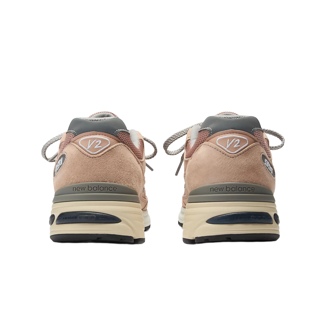 뉴발란스 991v2 메이드 인 UK 마호가니 로즈 실버(New Balance 991v2 Made in UK Mahogany Rose Silver) - 3