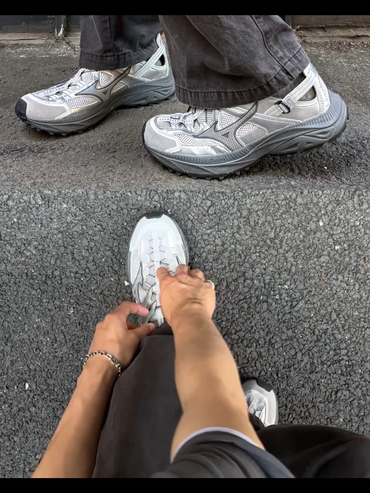 Mizuno Apex Trail Silver 착용 스타일 - 3