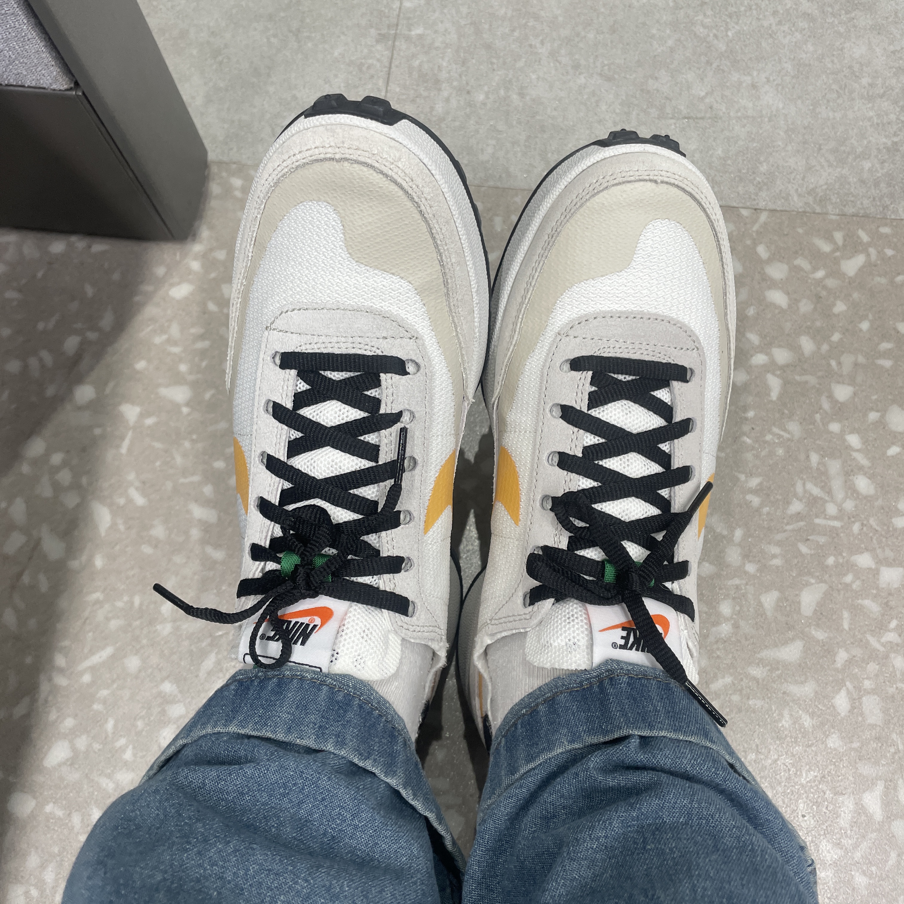 Nike x Tom Sachs General Purpose Shoe Pine Green University Gold 착용 스타일 - 1