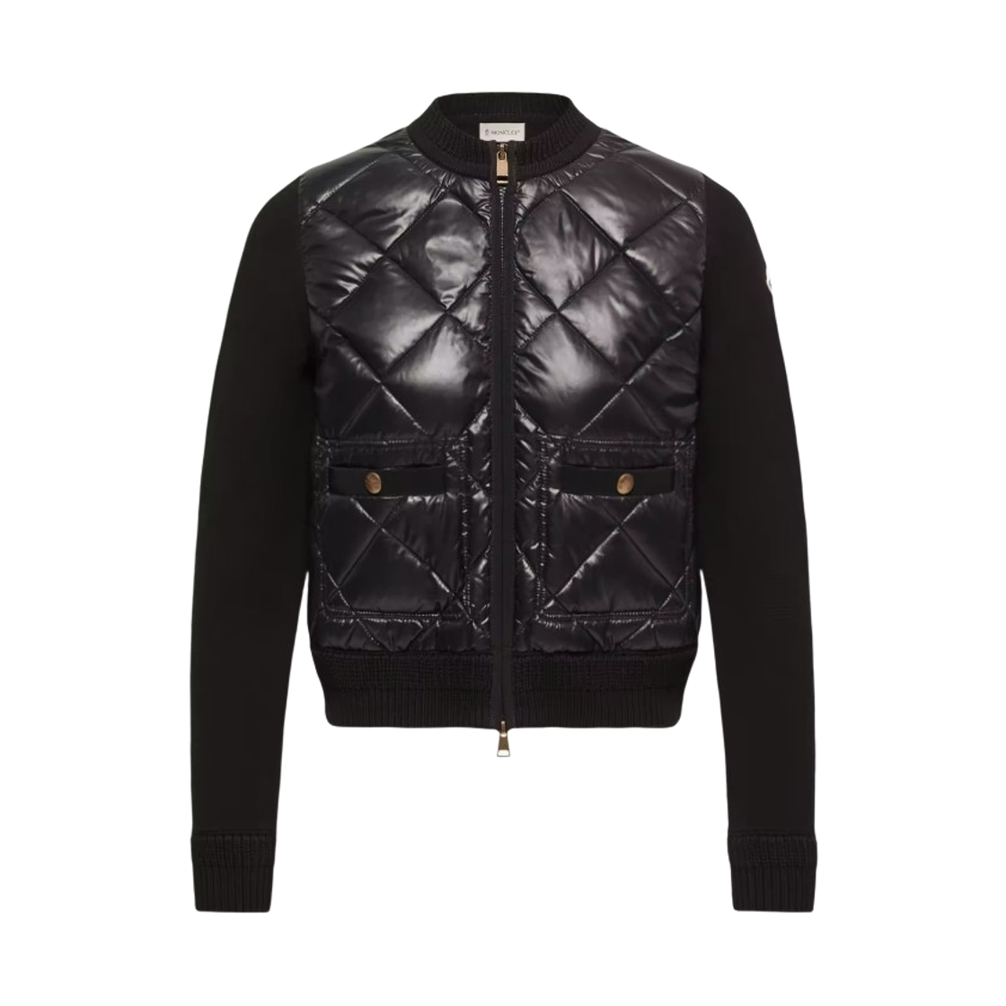 L2-093-9B00004-M1113-999 (W) Moncle Cotton Padded Cardigan Black - 26FW