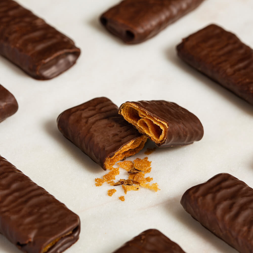 르쇼콜라데프랑세즈 크리스피 와퍼롤 (다크초콜릿)(LE CHOCOLAT DES FRANCAIS 18 Dark Chocolate Crispy Crepes Roll) - 4