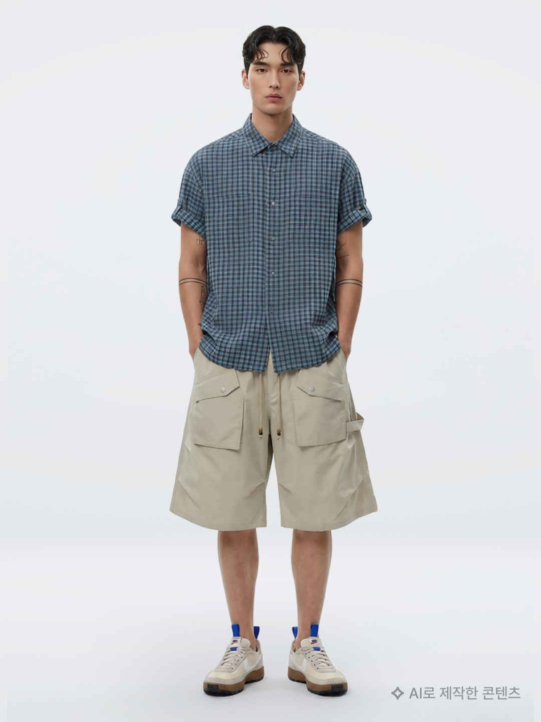 Kapital 12G Crochet Knit Tennessee Aloha Polo Black, (W) Diesel B-1DR 25 Leather Belt with Enamelled Buckle Black 착용 스타일 - 7