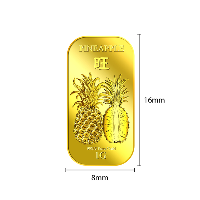 퓨어골드 24K 순금 싱가폴 프리미엄 골드바 1g 파인애플(puregoldsg Pineapple 1g Gold Bar) - 5