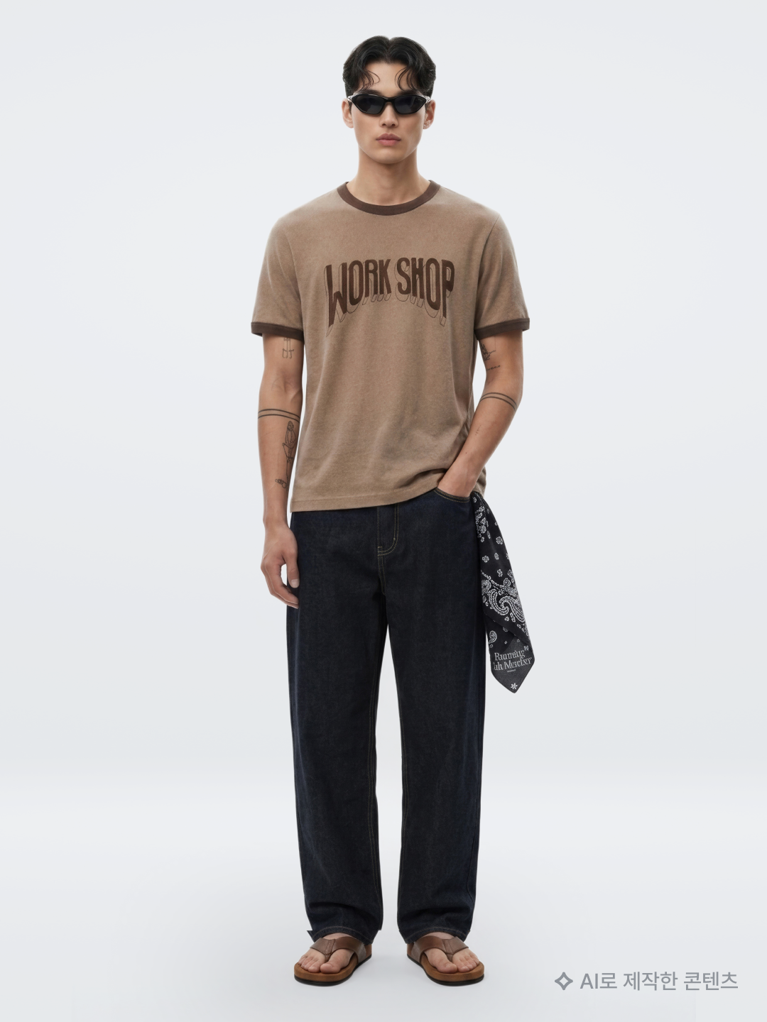 Kapital 12G Crochet Knit Tennessee Aloha Polo Black, (W) Diesel B-1DR 25 Leather Belt with Enamelled Buckle Black 착용 스타일 - 6