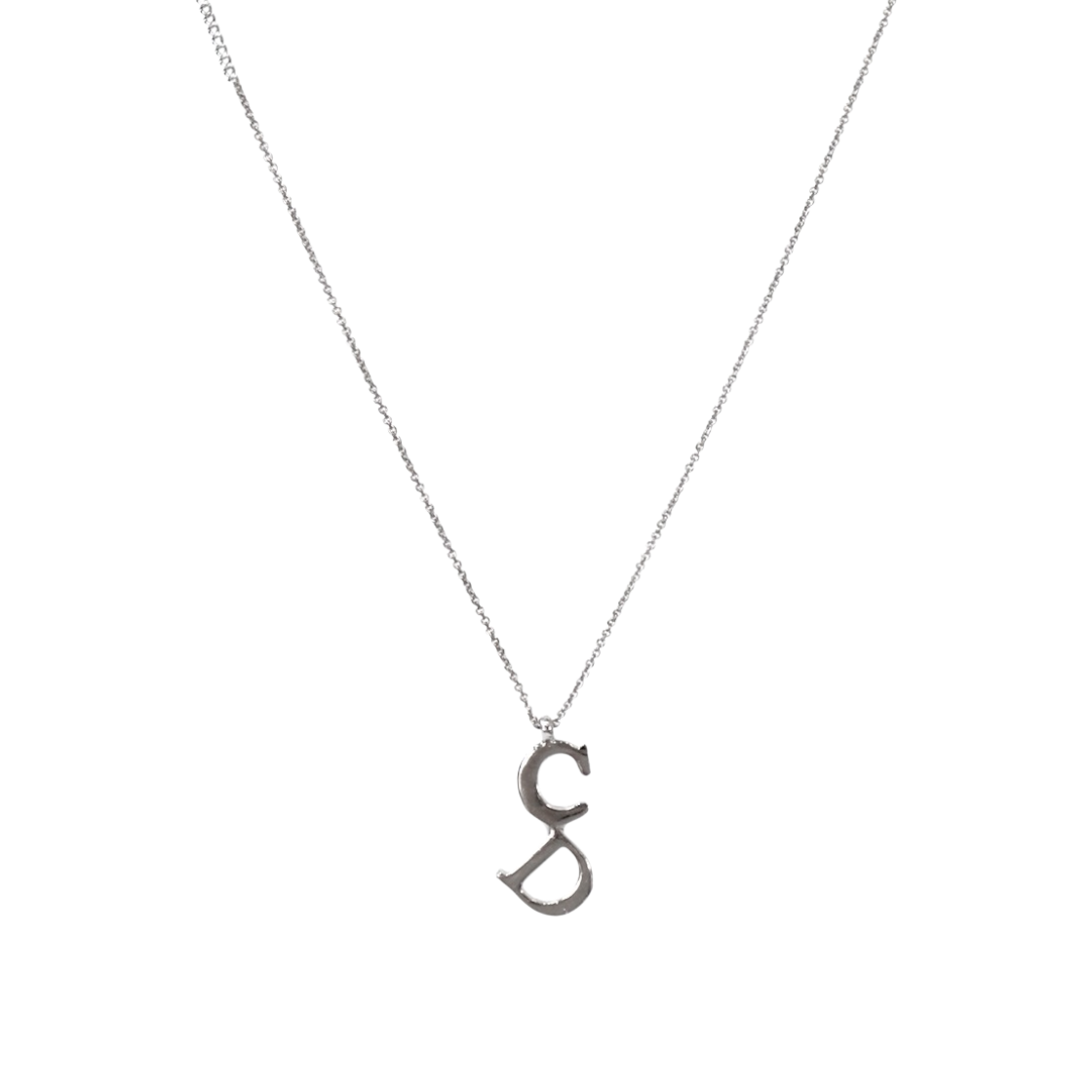 ITH3V9AJQWIF Dior Vertical CD Silver Necklace A-B55408