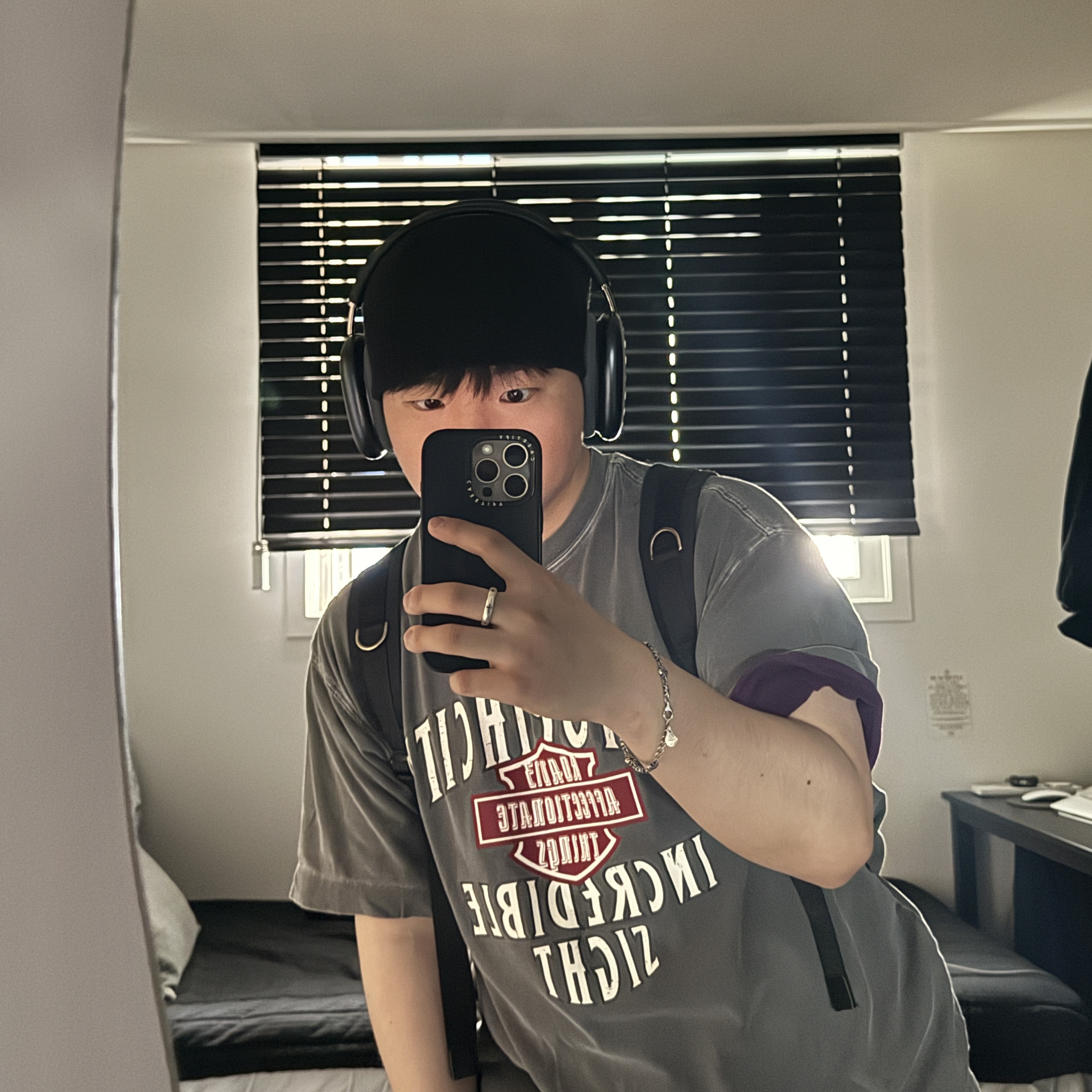 [프리오더] Polyteru 925 Silver Bracelet 003 Aqua Cross, Apple AirPods Max USB C Midnight (Korean Ver.) 착용 스타일