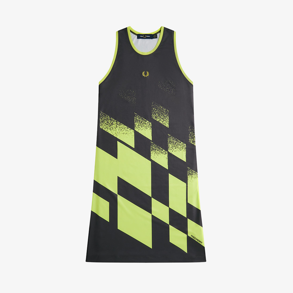 프레드페리 우먼즈 테니스 프린트 드레스 앵커 그레이(Fred Perry Womens Tennis Printed Dress Anchor Grey) - 5