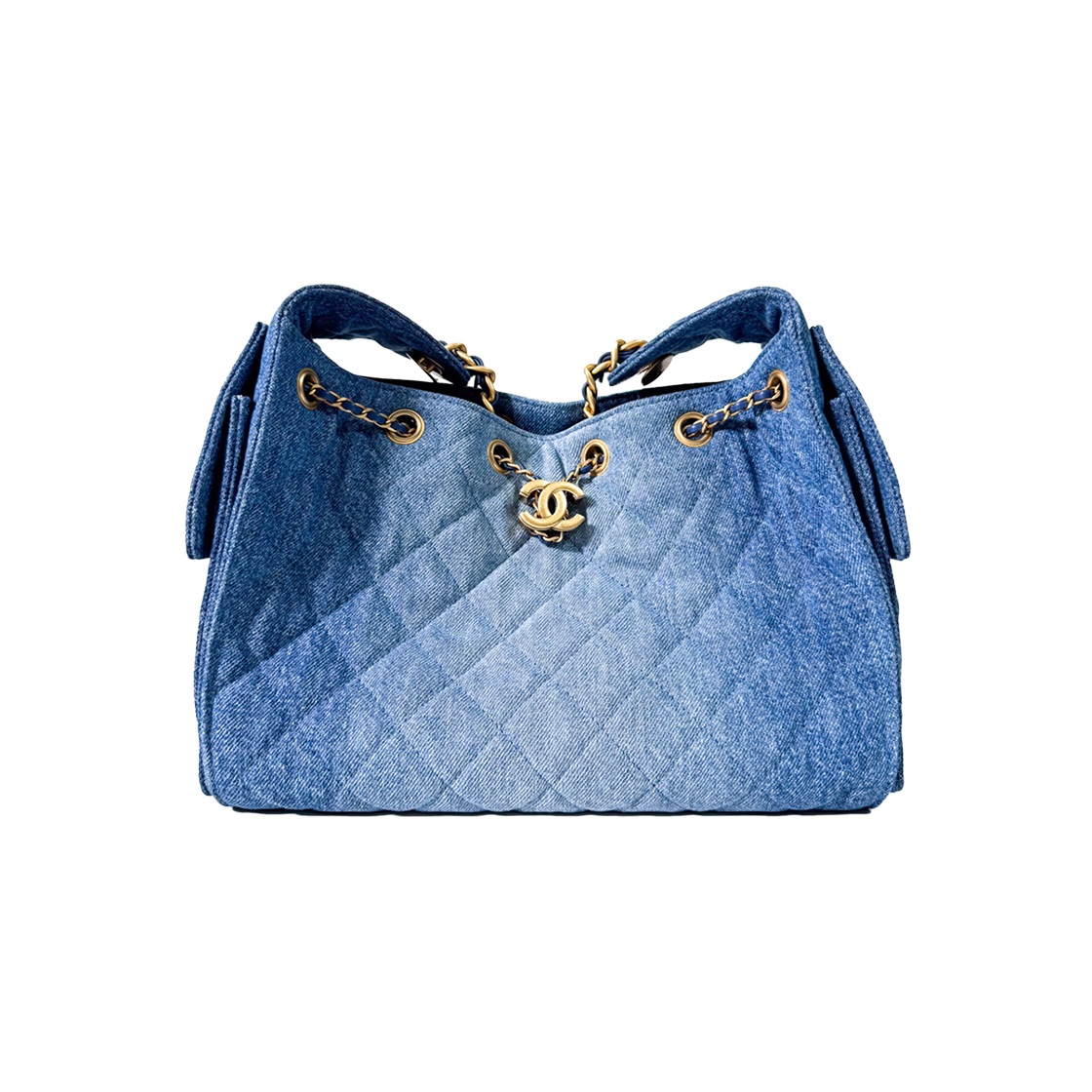 샤넬 26P 25백 워시드데님 골드 체인 호보백 숄더백 스몰 AS5293(Chanel 26P Washed Denim Gold Chain Hobo Shoulder Bag Small AS5293)