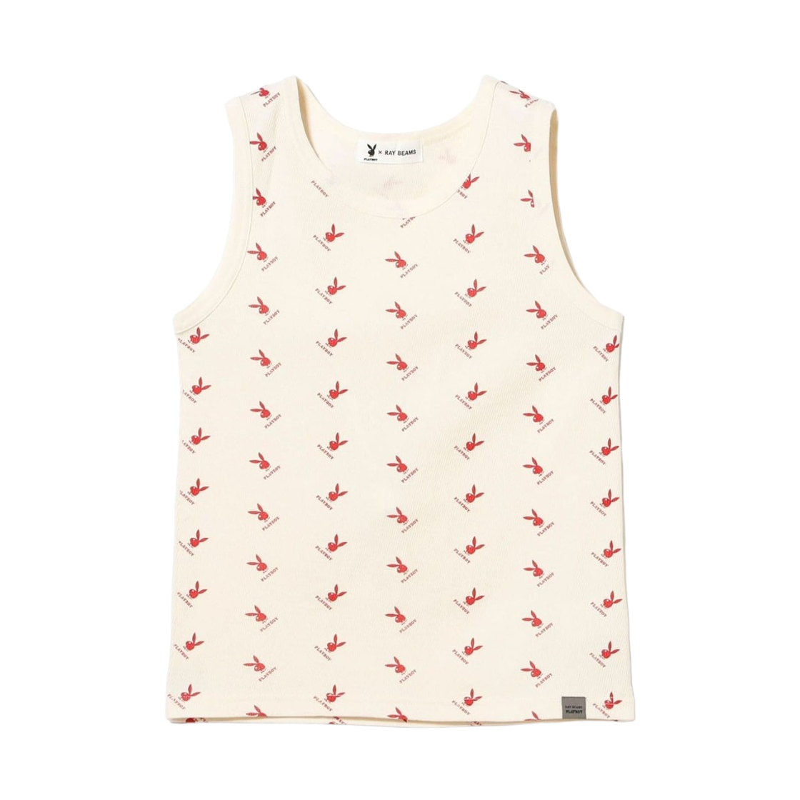 61-04-1595-195 (W) Ray Beams x Playboy Tank Top White