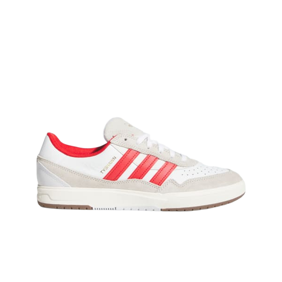 HQ4730 Adidas Tyshawn II Cloud White Better Scarlet