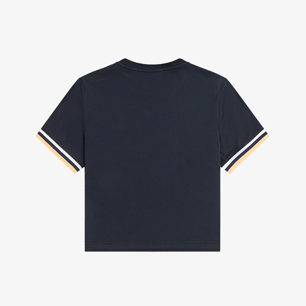 프레드페리 우먼즈 볼드 팁드 티셔츠 네이비(Fred Perry Womens Bold Tipped T-Shirt Navy) - 6