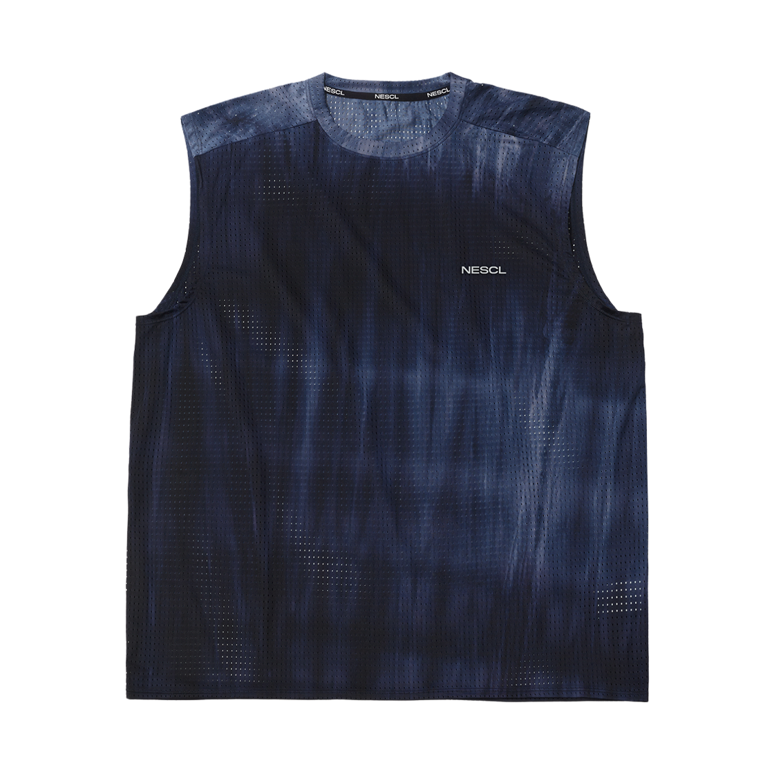 네거티브 스플릿 클럽 에어벤트 타이다잉 레이싱 싱글렛 블루(negative split club AirVent Tie-Dyeing Racing Singlet Blue) - 1