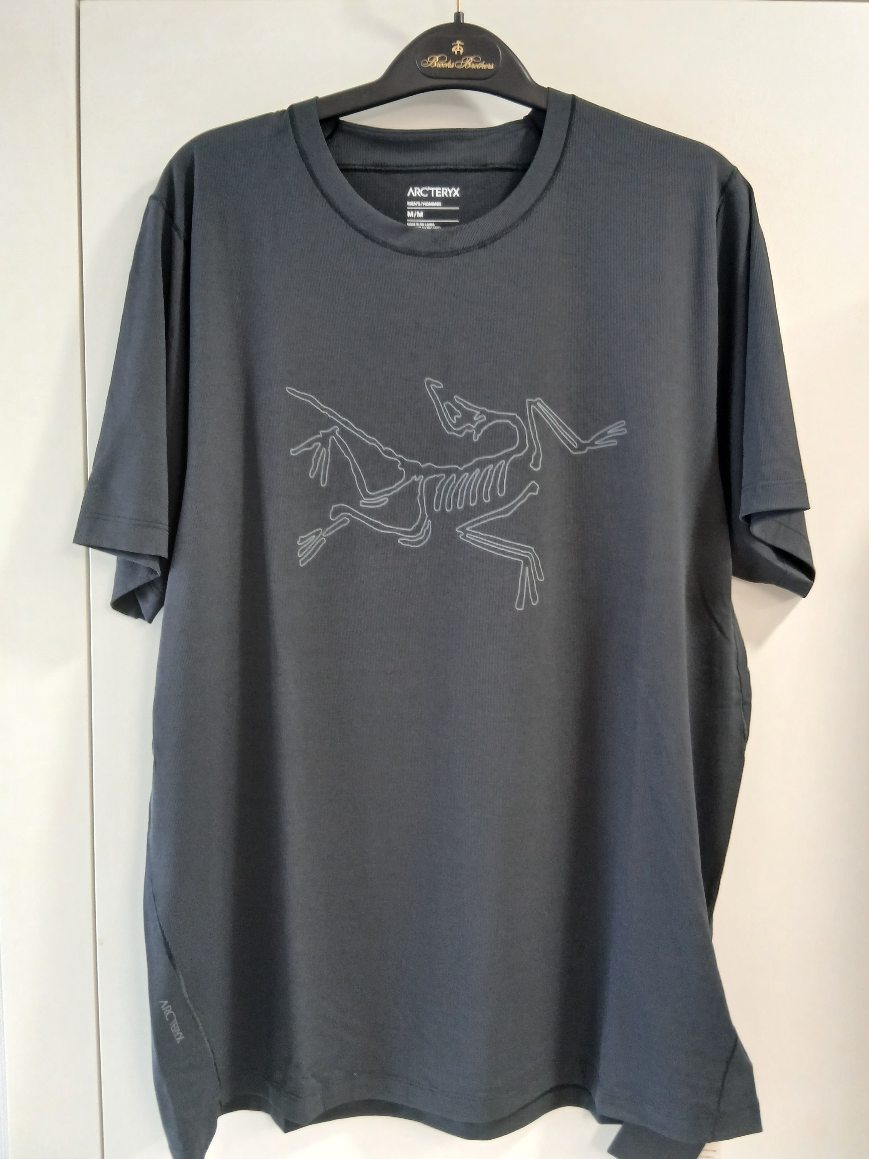 Arc'teryx Cormac Logo SS Shirt Black 착용 스타일 - 1