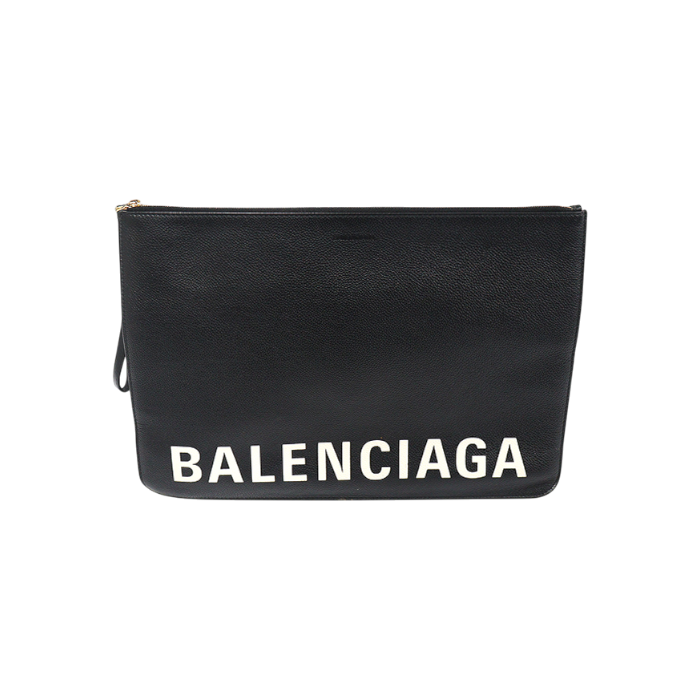 발렌시아가 630626 블랙 그레인 카프스킨 캐시 라지 핸드스트랩 클러치(Balenciaga 630626 Black Grain Calfskin Cash Large Handstrap Clutch)