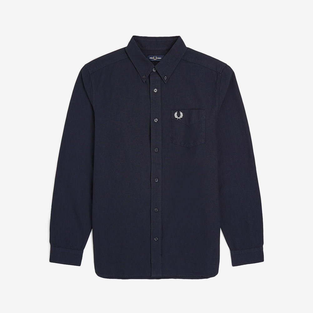 프레드페리 롱슬리브 옥스포드 셔츠 네이비(Fred Perry Long Sleeve Oxford Shirt Navy) - 5