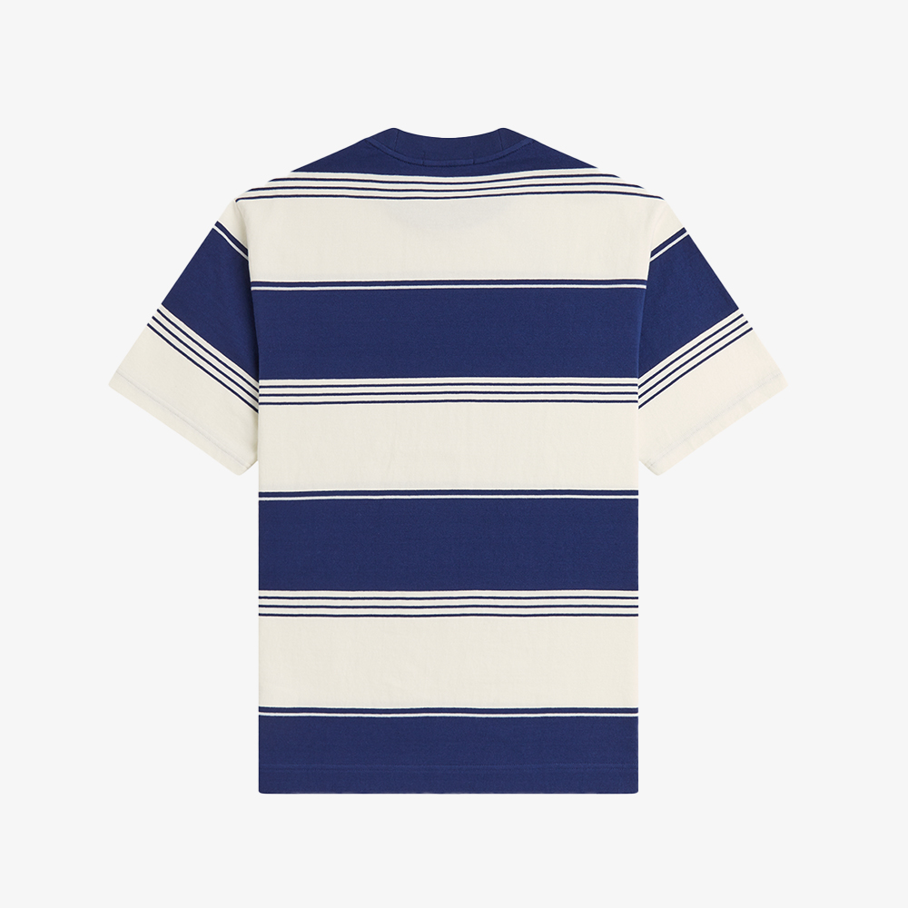 프레드페리 헤비웨이트 스트라이프 티셔츠 에크루(Fred Perry Heavyweight Striped T-Shirt Ecru) - 6