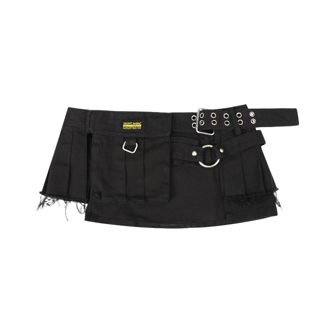 베이컨트 아카이브 닉스 레이어드 스커트 벨트 블랙(Vacant Archive Nyx Layered Skirt Belt Black)